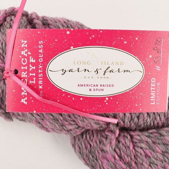 American Liyf Yarn by Long Island Yarn & Farm Ltd Ed Alpaca Merino Pink Is LIYF - Picture 3 of 4